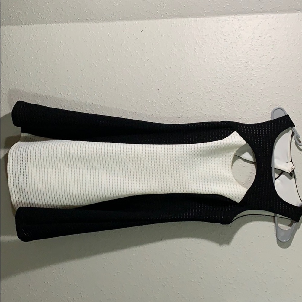 Black and white dress